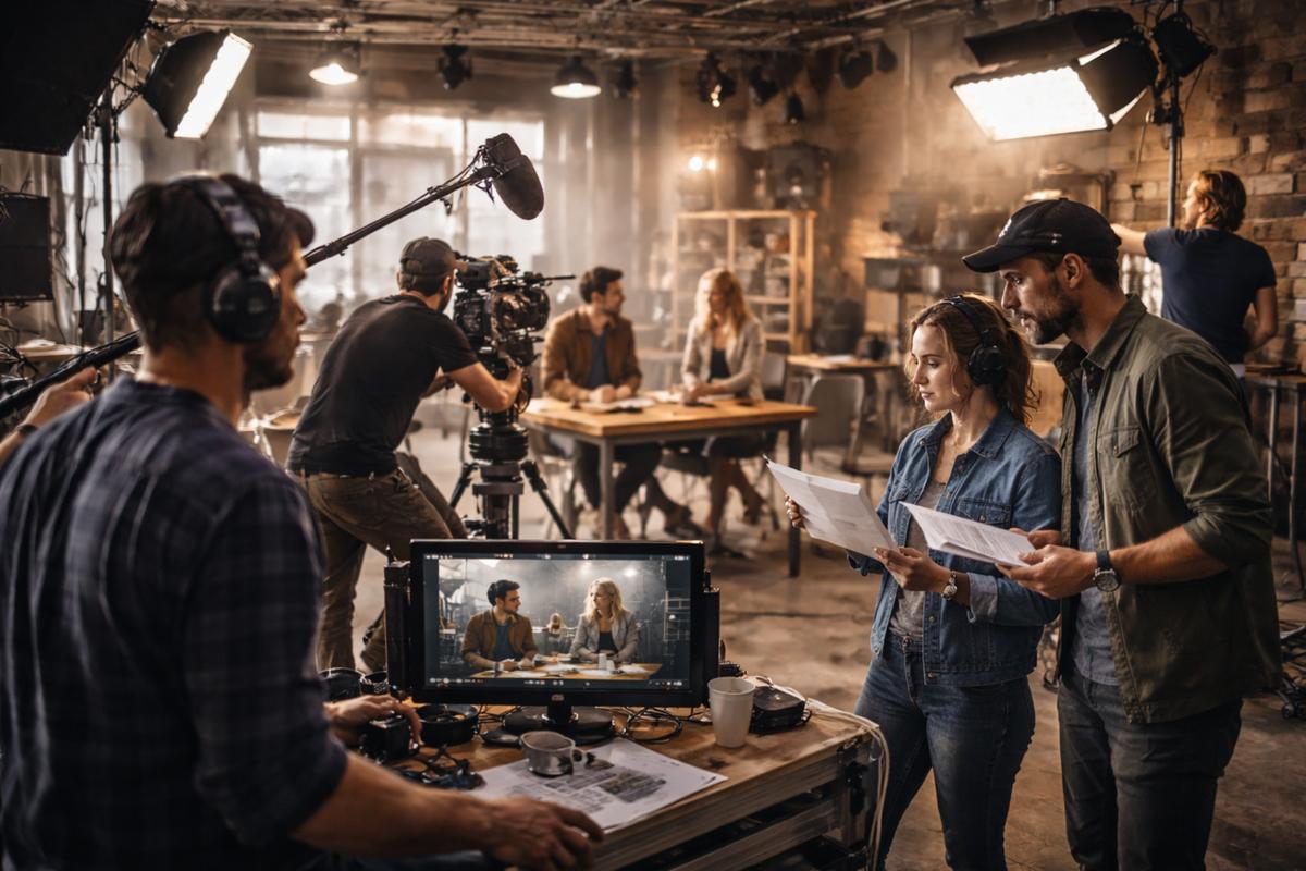 Tournage cinéma - techniciens